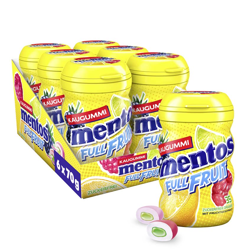 Mentos Kaugummi Full Fruit 6x70g