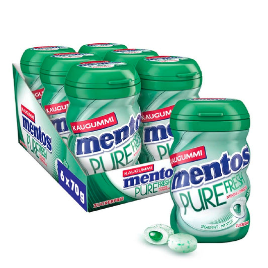 Mentos Kaugummi Pure Fresh Spearmint 6x70g